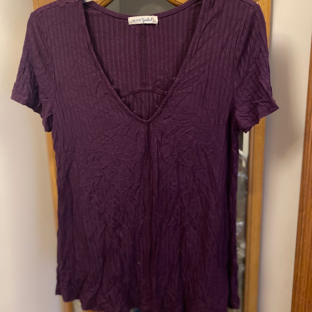 Purple Live To Be Spoiled Top